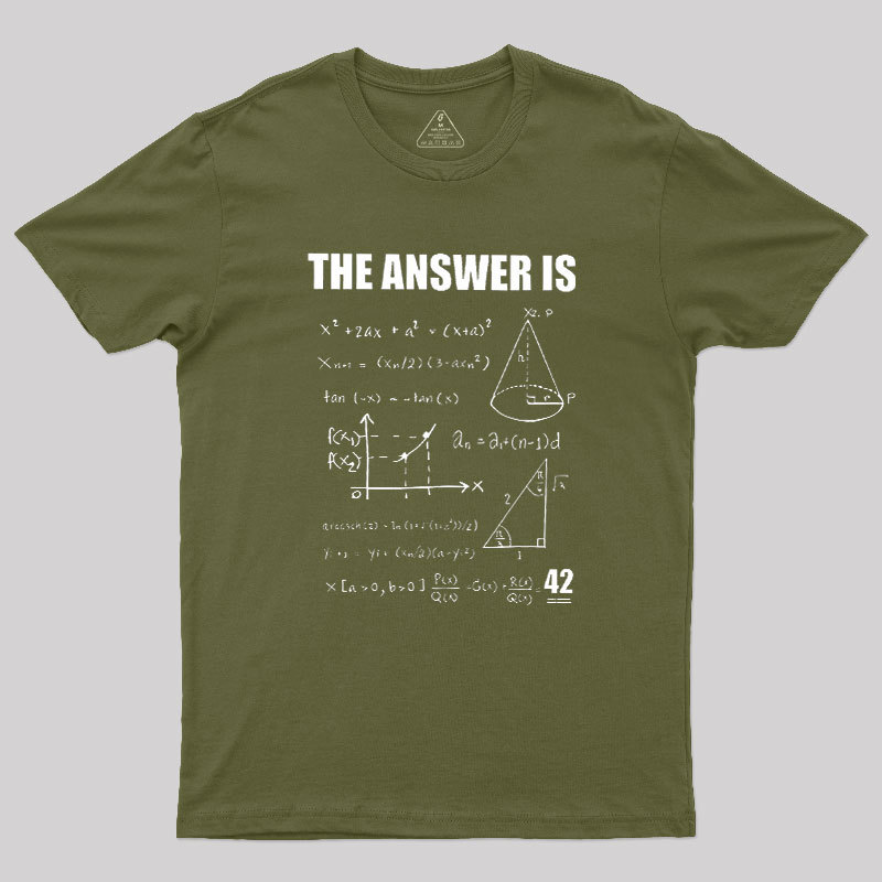 42 The Answer To Life The Universe Geek T-Shirt