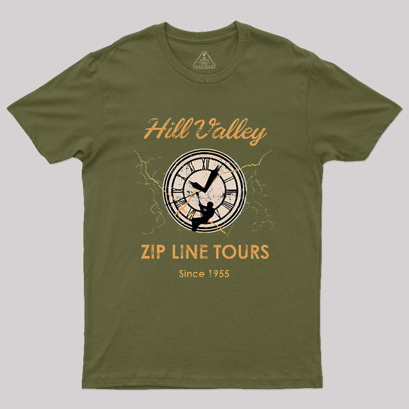 Hill Valley Zip Line Tours Geek T-Shirt