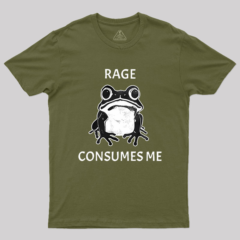 Rage Consumes Me Frog Geek T-Shirt