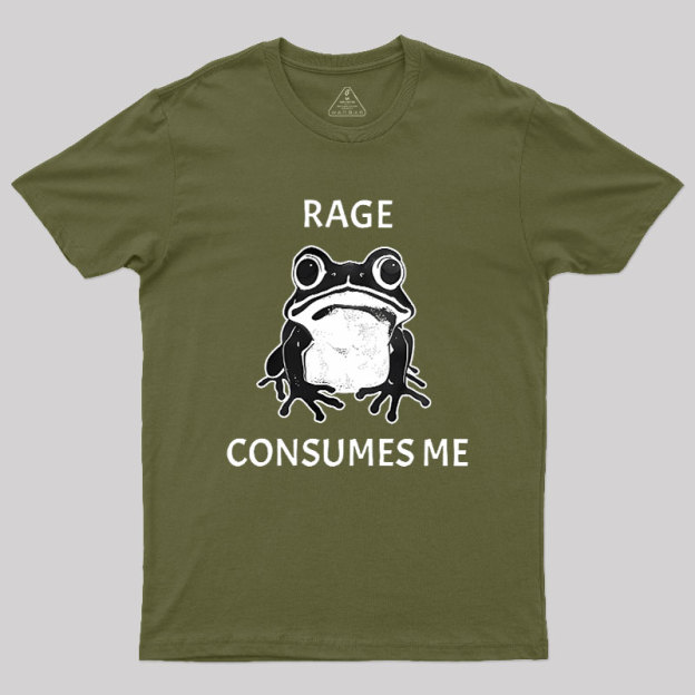 Rage Consumes Me Frog Geek T-Shirt