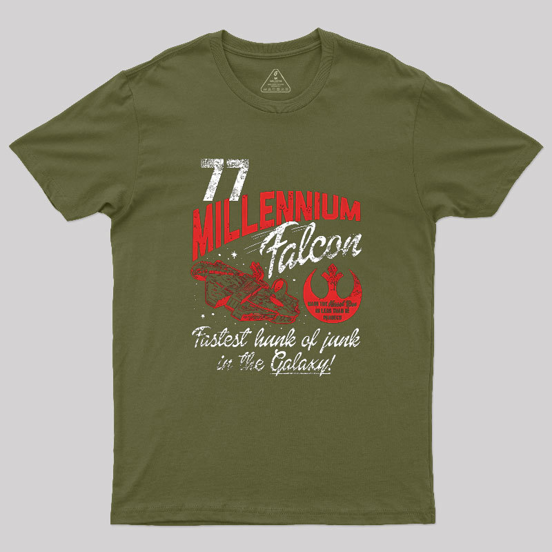 Millennium Falcon Fastest Junk 77 Geek T-Shirt