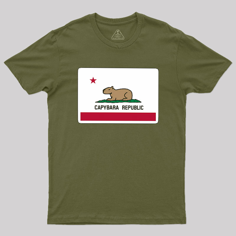 Capybara Flag Geek T-Shirt