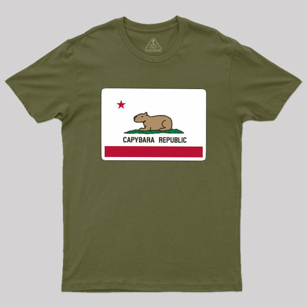 Capybara Flag Geek T-Shirt