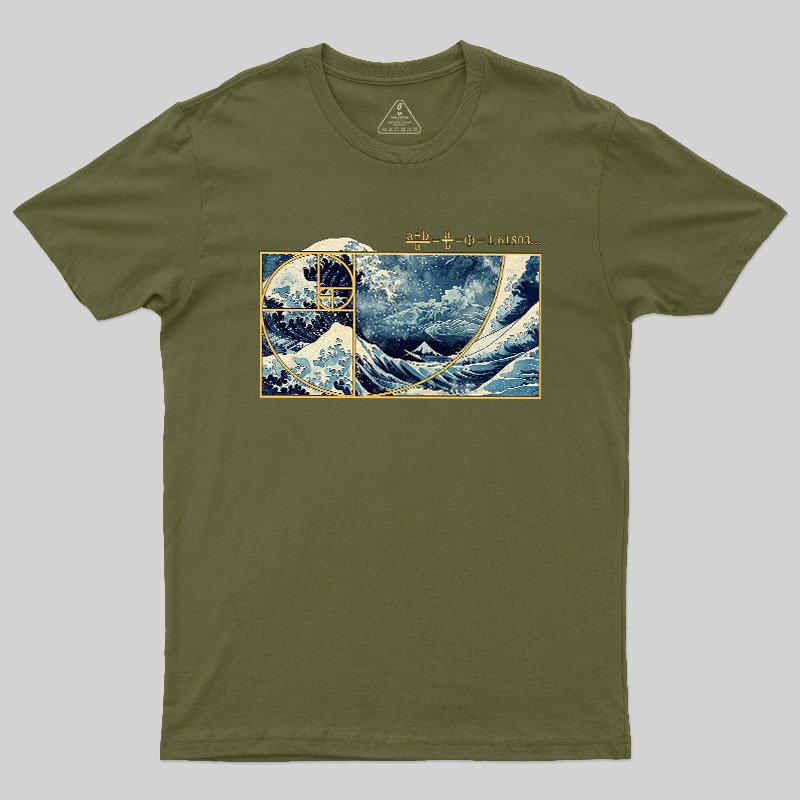 The Great Fibonacci Wave Science Geek T-Shirt