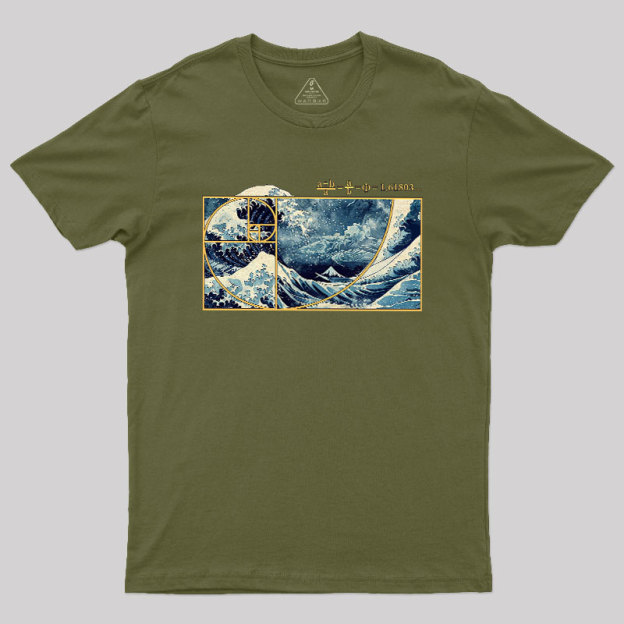 The Great Fibonacci Wave Science Geek T-Shirt