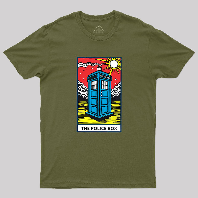 The Police Box-Tarot Card Geek T-Shirt