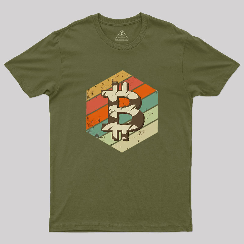 Retro Bitcoin Geek T-Shirt
