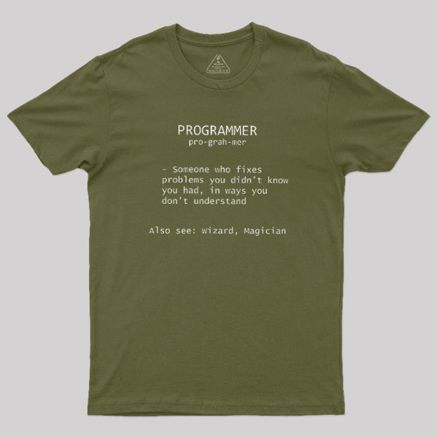 Programmer Definition Geek T-Shirt