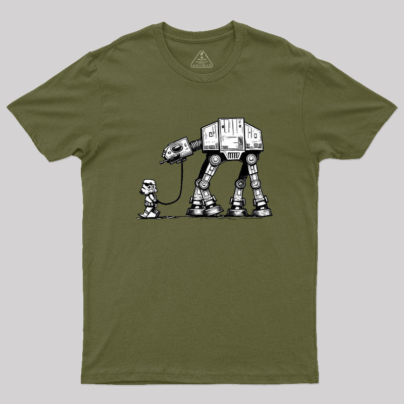 Empire Robot Dog-Star Battles Geek T-Shirt