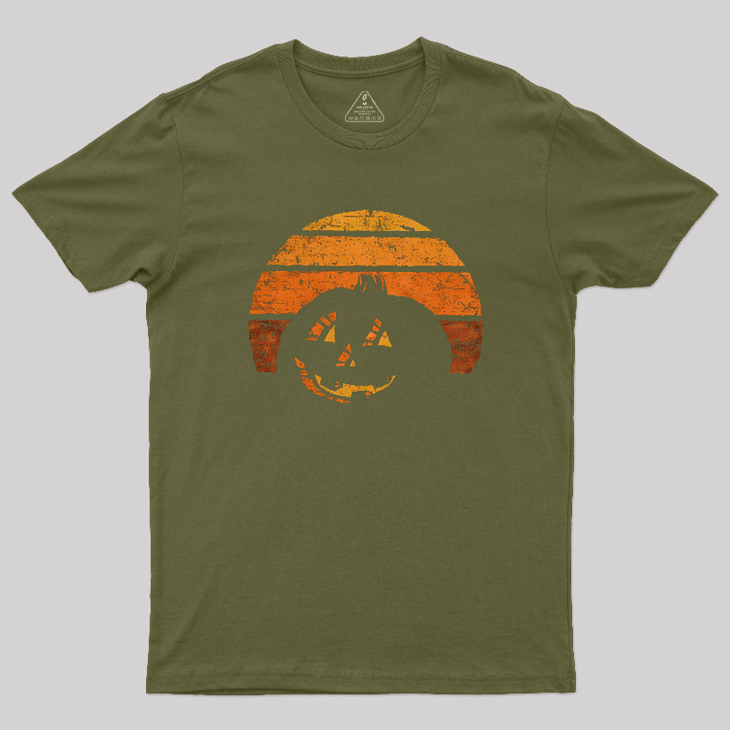Pumpkin Silhouette Geek T-Shirt