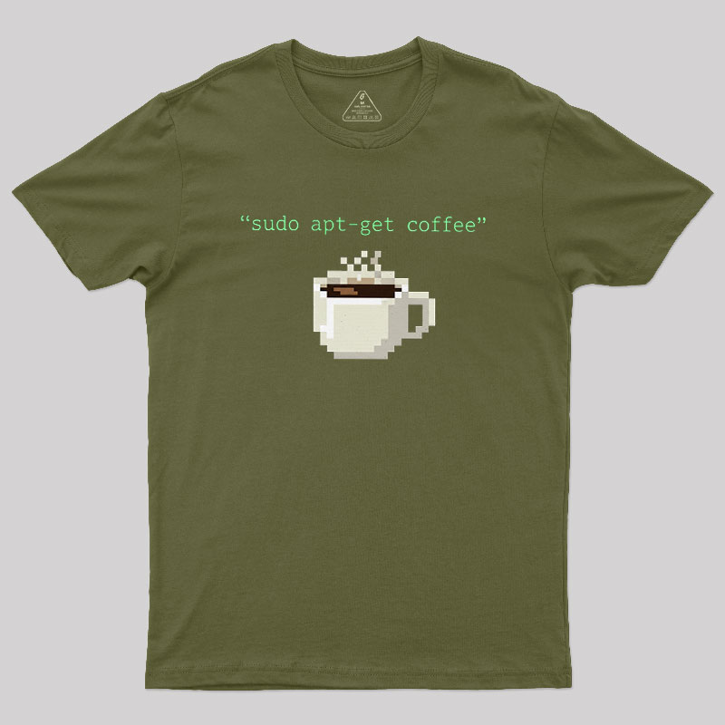 Sudo Apt-get Coffee Geek T-Shirt