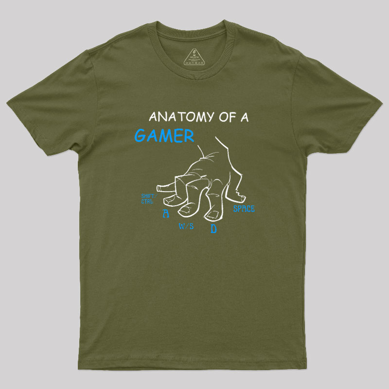 Anatomy Of A Gamer Geek T-Shirt
