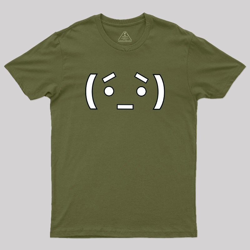 Nerdy Anime Emoticon Geek T-Shirt