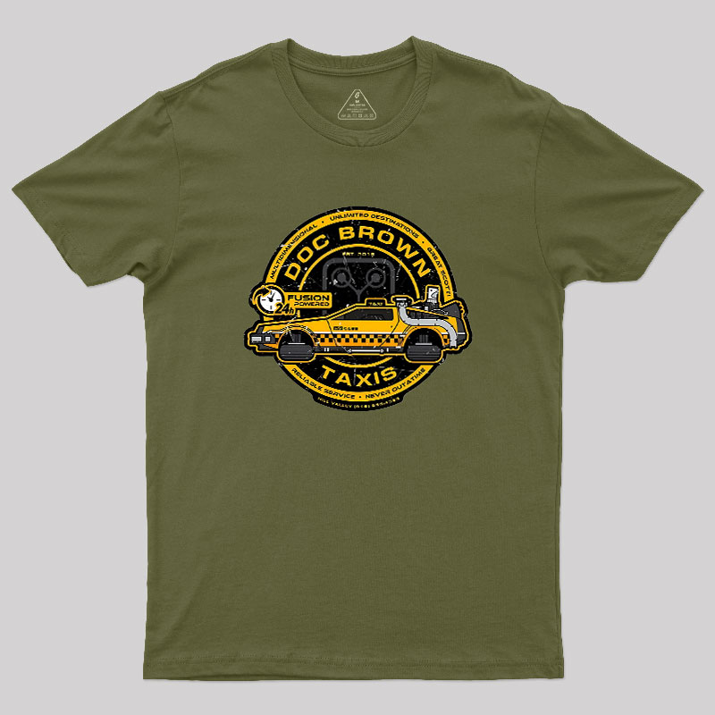 Doc Brown Taxis Geek T-Shirt