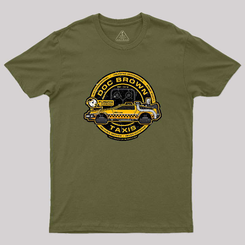Doc Brown Taxis Geek T-Shirt