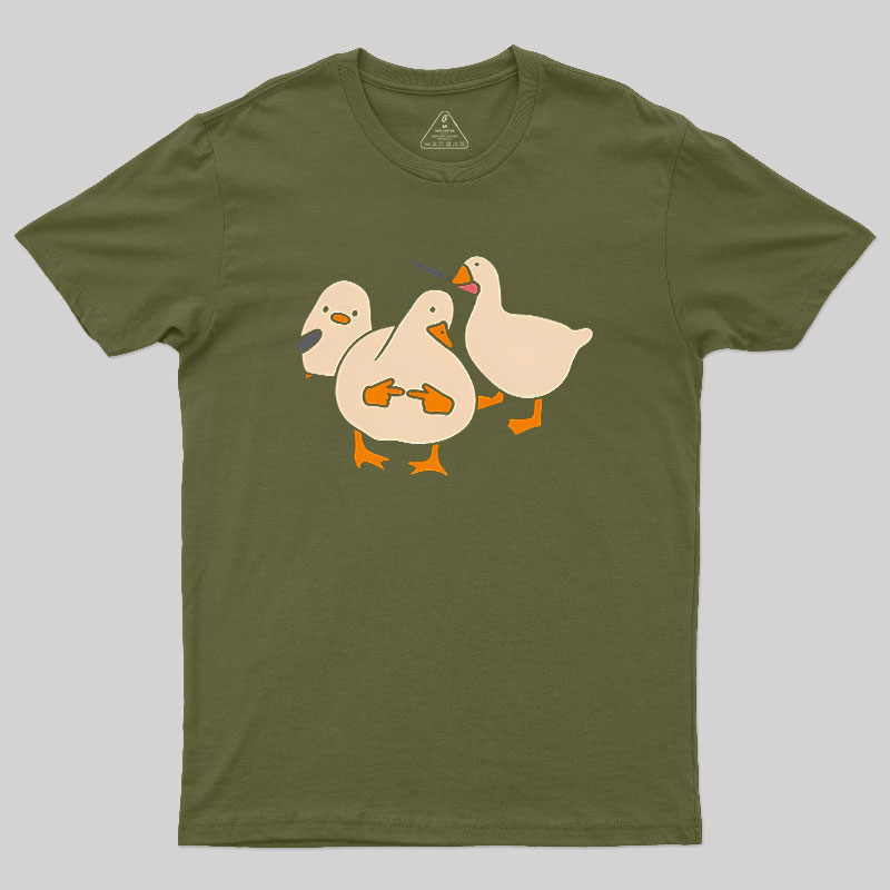 Duck Drama Artwork Geek T-Shirt