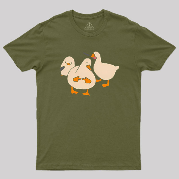 Duck Drama Artwork Geek T-Shirt