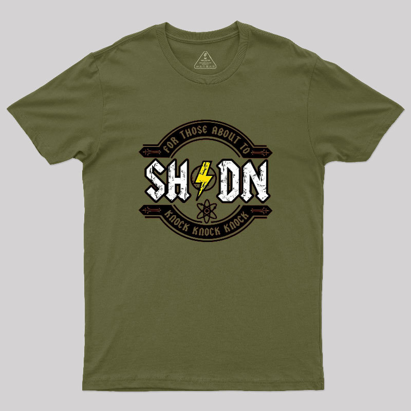 For Those About to Knock Geek T-Shirt