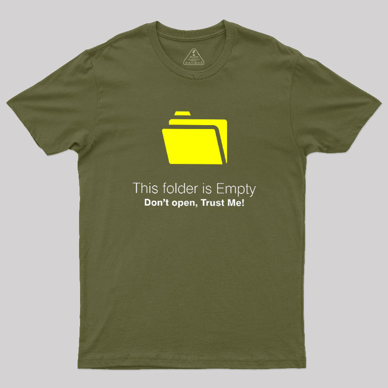 Empty Folder Meme Geek T-Shirt