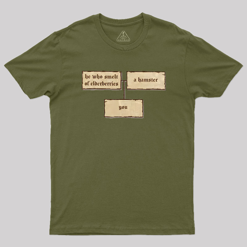 He Who Smelt of Elderberries Geek T-Shirt