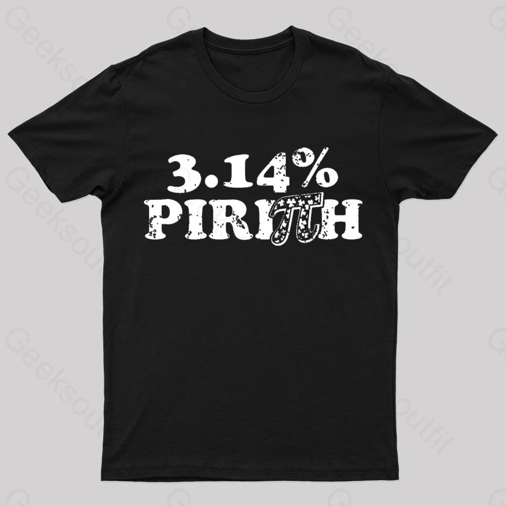 3.14% Pirish Geek T-Shirt Black / S