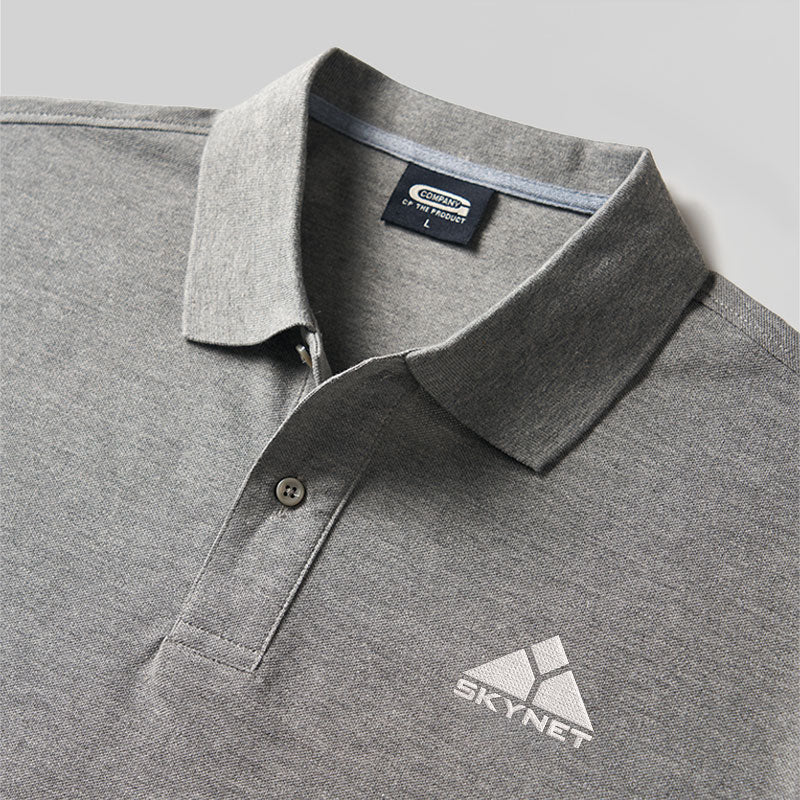 Geek Skynet Embroidered Polo Shirts