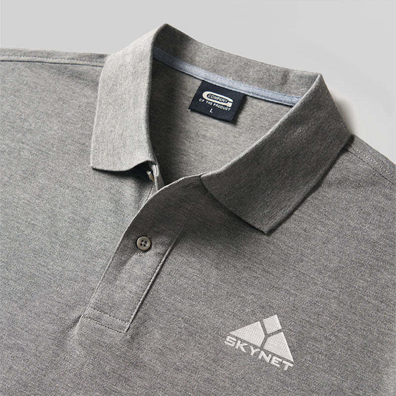 Geek Skynet Embroidered Polo Shirts