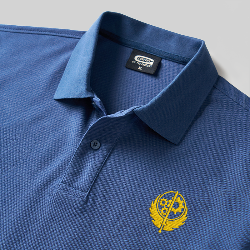 Brotherhood of Steel Geek Embroidered Polo Shirt