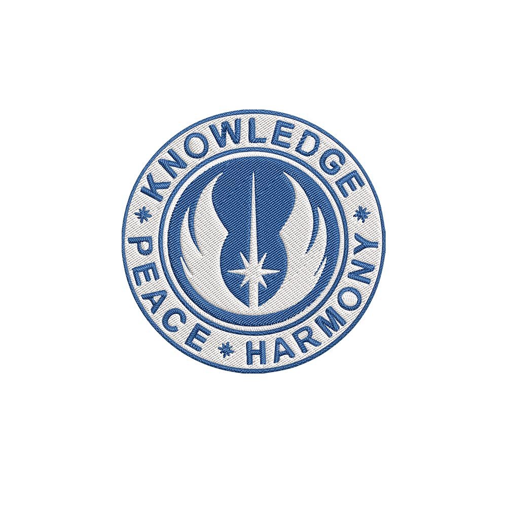 Peace Harmrmony Knowledge Geek Embroidered Patch