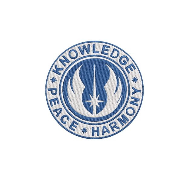 Peace Harmrmony Knowledge Geek Embroidered Patch