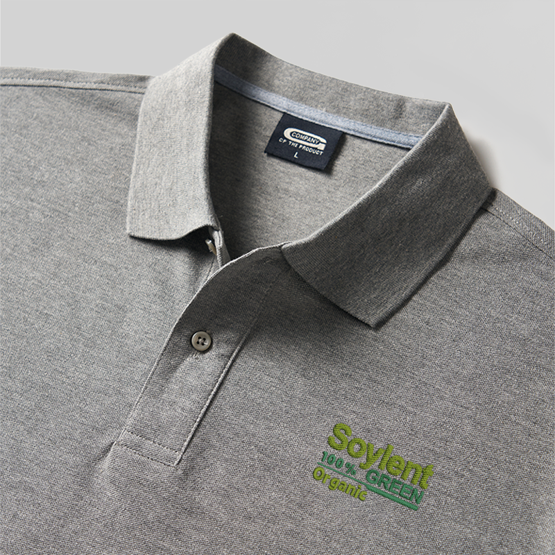 Soylent Green Geek Embroidered Polo Shirts