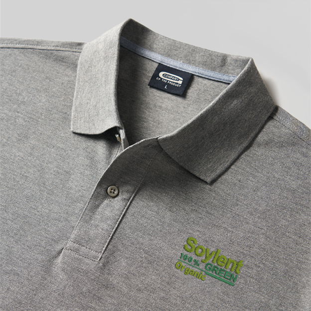 Soylent Green Geek Embroidered Polo Shirts