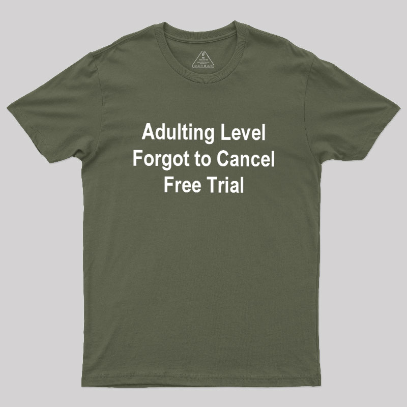 Adulting Level Geek T-Shirt