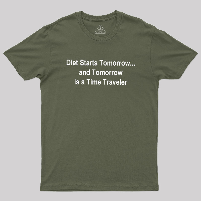 Diet Starts Tomorrow Geek T-Shirt