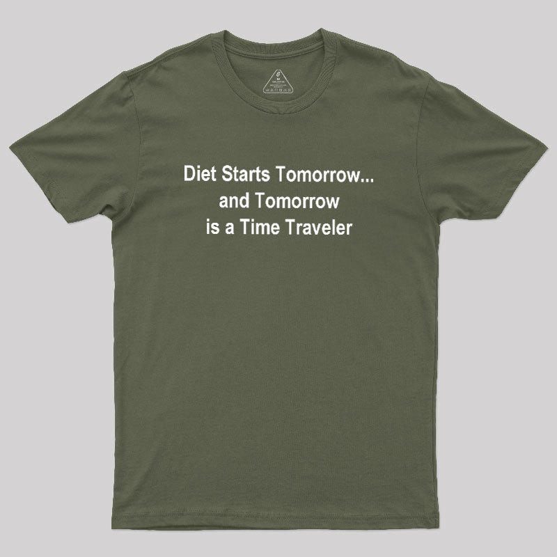 Diet Starts Tomorrow Geek T-Shirt