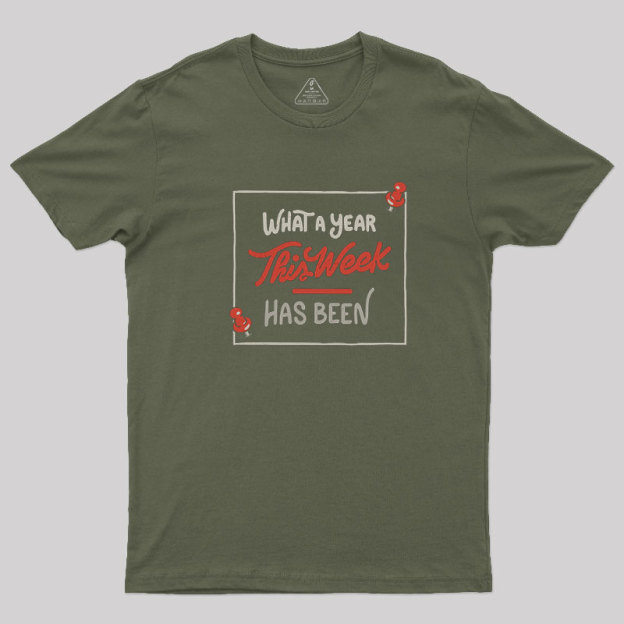 What A Year This Week Has Been Geek T-Shirt