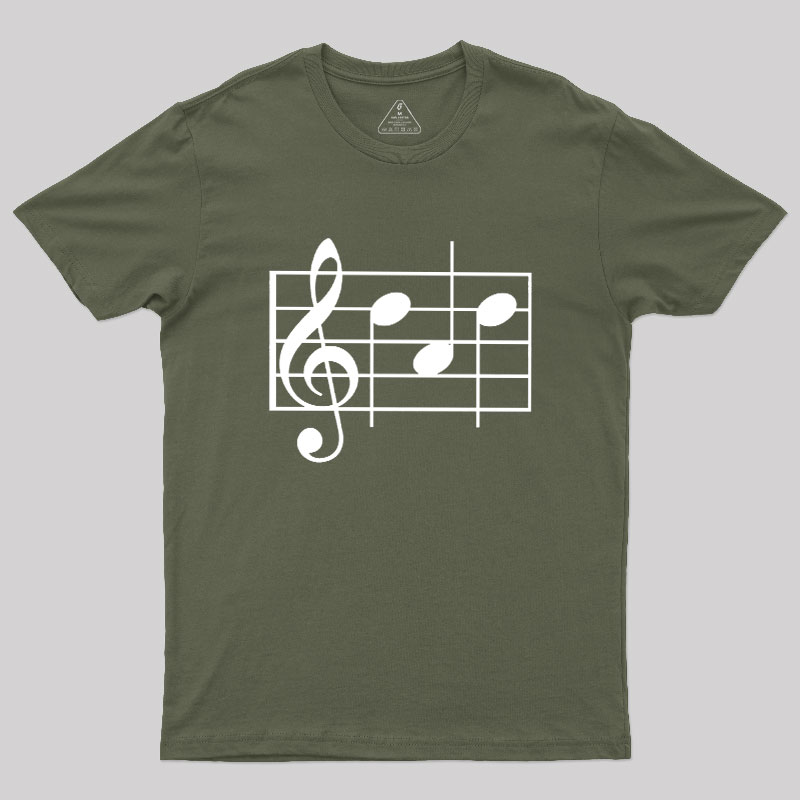 Musical Notes Dad Geek T-Shirt