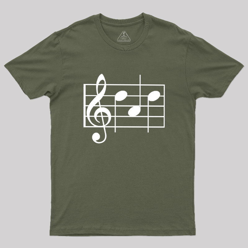 Musical Notes Dad Geek T-Shirt