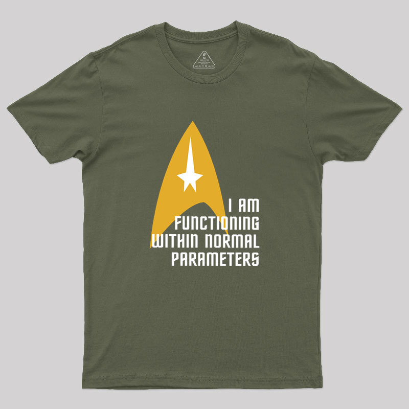 Star Trek Normal Parameters Geek T-Shirt