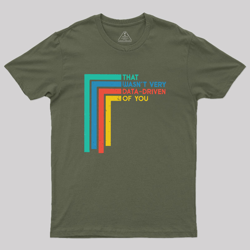 That Wasn’t Very Data-driven Of You Funny Data Analyst Geek T-Shirt