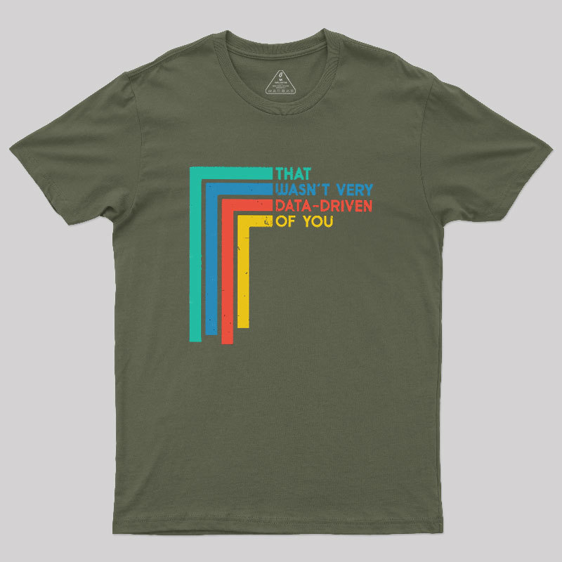 That Wasn’t Very Data-driven Of You Funny Data Analyst Geek T-Shirt