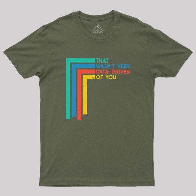 That Wasn’t Very Data-driven Of You Funny Data Analyst Geek T-Shirt