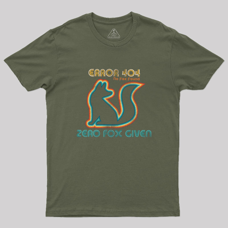 ERROR No Fox Found Geek T-Shirt