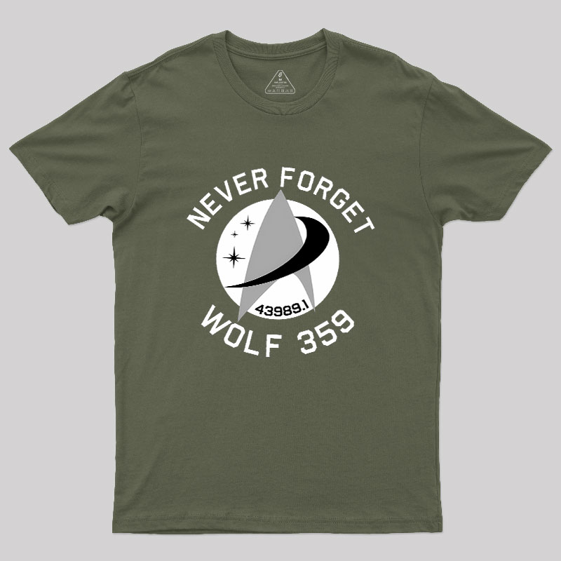 Never Forget Wolf 359 Geek T-Shirt