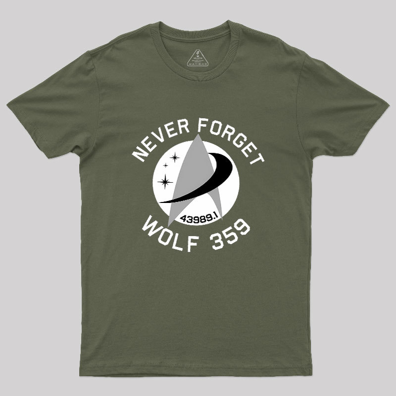 Never Forget Wolf 359 Geek T-Shirt