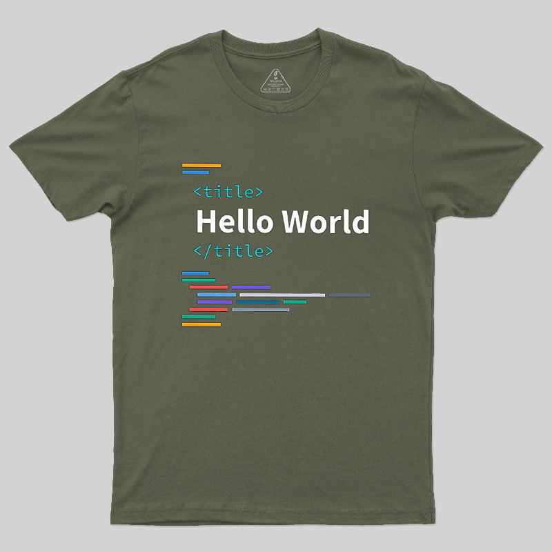 Developer Hello World Geek T-Shirt