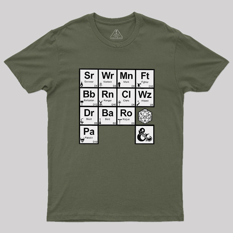 All Elements Dungeons & Dragons Geek T-Shirt