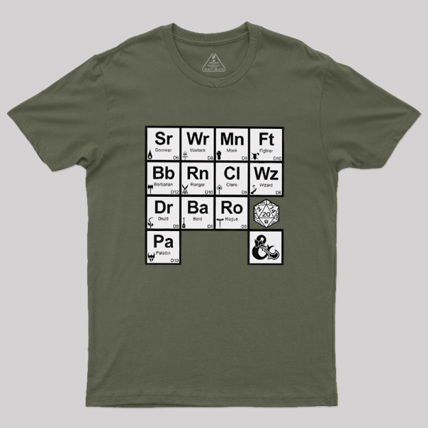 All Elements Dungeons & Dragons Geek T-Shirt