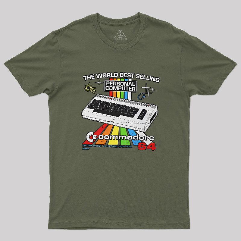 Retro Games Commodore 64 Personal Computer Geek T-Shirt