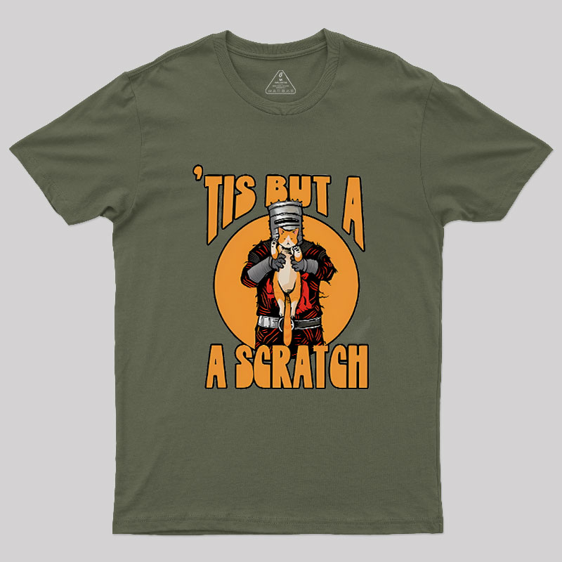 Tis But A Scratch The Black Knight Vs Cat Knight & Kitt Geek T-Shirt